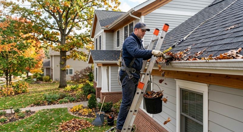 Gutter Leaf Clearing in Pittsburgh, PA